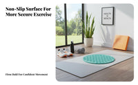 Non-Slip Slow Jogging Mat Shock Absorbing Foot Acupressure Mat Portable Design Foot Reflexology Pad High Elasticity for Beginners, Seniors, Indoor Exercise, Home Use, Office
