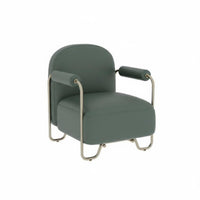 Industrial Design Upholstered Tub Armchair Retro Design Cafe Sofa High-Density Foam Cushion Commercial Furniture Easy to Clean for Restaurant Owners, Interior Designers, Bar, Reception Area, Hotel Lobby