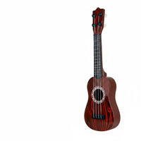 Early Learning Children's Ukulele Nylon Strings Mini 4-String Guitar Lightweight Cartoon Guitar Toy Adjustable Knobs for Children, Toddlers, Beginners