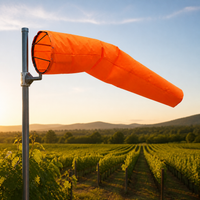 Industrial Wind Direction Indicator with Rotating Bracket or Wind Sock