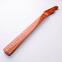 Electric Guitar Neck Replacement Neck Glossy Maple Fingerboard Necks 9.5 Inch Curvature for Guitarists