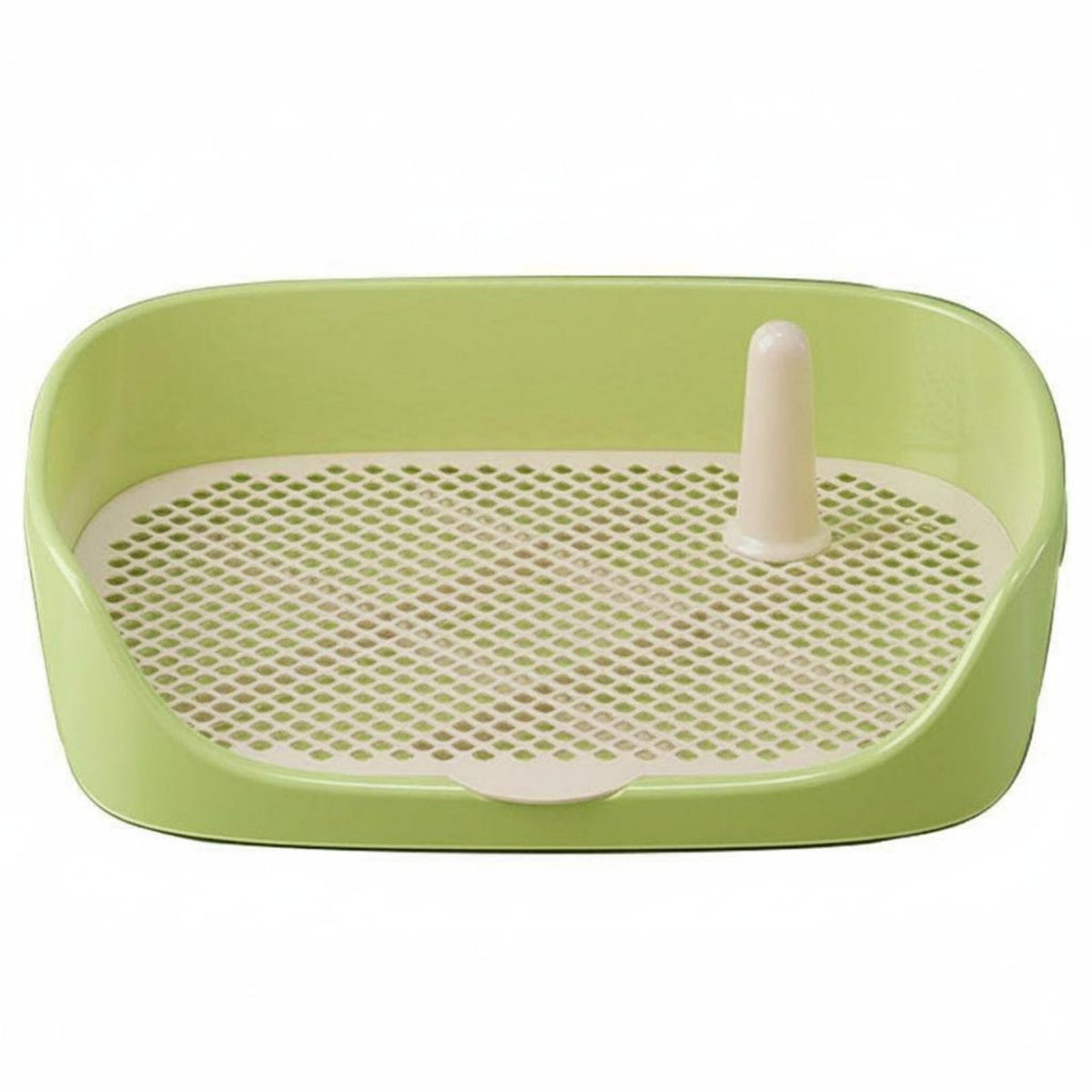 Easy to Clean Dog Potty Tray Keeps Paws Dry Indoor Dog Toilet Sturdy Puppy Toilet with Splash Guard for Small Dogs, Young Dogs, Apartment Living