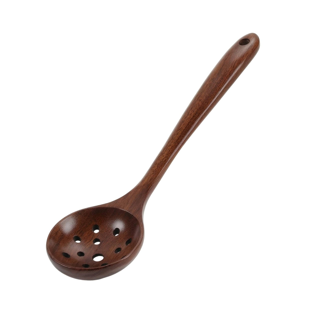 Wooden Skimmer Spoon Long Handle Wooden Colander Ladle Colander Spoon Polished for Home Cooks, Hot Pot, Restaurant