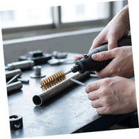 Round Head Copper/Stainless Steel Wire Brush for Metal Pipe Cleaning, Rust Removal, Deburring, and Polishing with Electric Drill