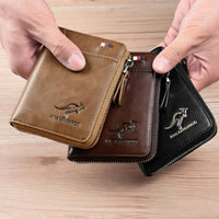 Large Capacity Radio Frequency Identification Blocking Wallet Compact Size Bifold Security Wallet