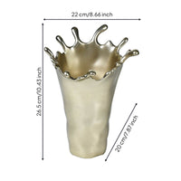 Tabletop Vase Elegant Decorative Vase Vessel for Entryway