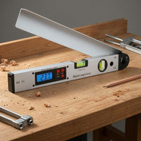 Foldable Digital Angle Level LCD Display Folding Angle Level Bubble Vials Hand Tool Locking Knob