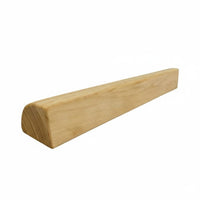 Paint-Unpainted Wooden Exercise Block Sturdy & Long-Lasting Arc Exercise Block Stable Half Round Wood Support Anti-Slip for Beginners, Children, Dancers, Dance Studio, Gym, Home
