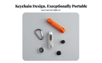Keychain Flashlight High illuminateness Mini Work Light Rererechargeable Portable Lighting for Campers, Adults, Emergency Situations, Camping, Hiking