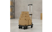 Folding Platform Cart Portable Folding Platform Hand Truck Foldable Hand Truck Heavy Duty Push Cart with Brakes Compact