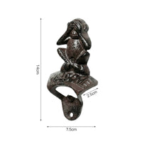 Owl Wall Opener Easy to Use Cast Metal Owl Opener Rust-Resistant House Decoration for Patio, Balcony
