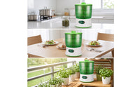 Bean Sprout Machine Automatic Bean Sprouter Seed Sprouter with Trays Intelligent Germinator Countertop for Home Cooks, Kitchen