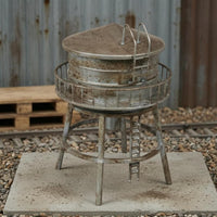 Resin Water Structure Model Weathered Miniature Water Structure Aged Metal Look