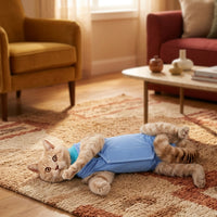 Cat Surgery Suit and Dog Surgery Suit, Four-Legged Anti-Licking Design with Pull-on Closure, Post Surgery Clothing for Cats and Dogs Recovery