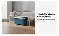 Wheeled Underbed container With casters Household Storage particulateresistant for beneath the bed