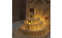 3D Recordable Birthday Card Customizable Spring-up Card Smart Digital