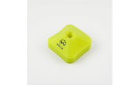 10 Pieces Bright Yellow Flat Marker Discs Stackable Soccer Training Markers Versatile Flat Cones with Center Hole Lightweight for Schools