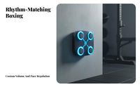 Bluetooth Connectivity Smart Music Boxing Machine Adjustable Speed Electronic Boxing Training Target Stress Relief Wall Mounted Light up Punching Pad Easy Installation for Adults, Beginners, Away Ice Workers, Workout, Home, Living Room, Bedroom