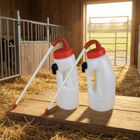 Calf Drenching Bottle Veterinary Calf Tube Feeder Oral Drenching Bottle Integrated Handle Translucent Plastic
