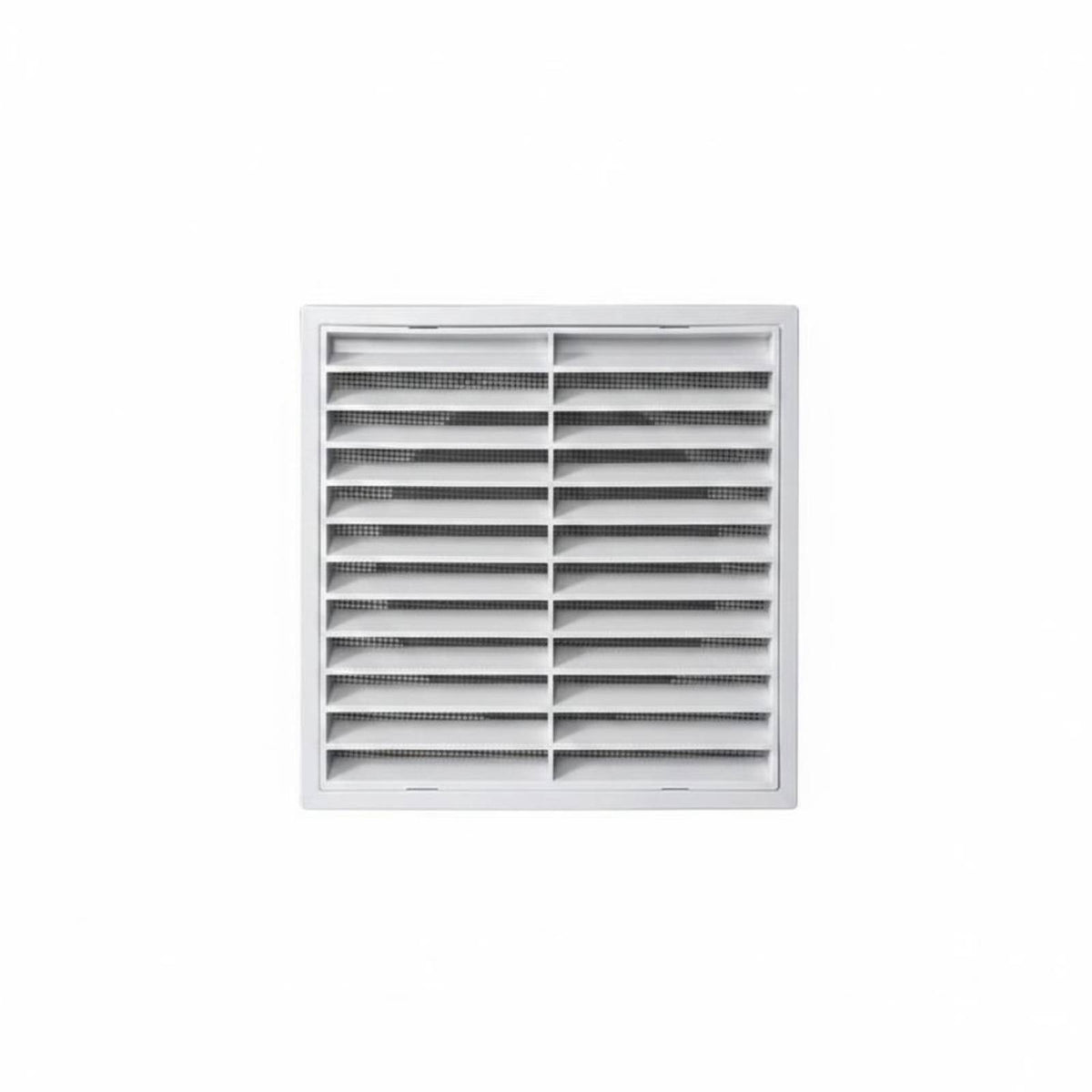Horizontal Louvers Wall Ceiling Vent Grille Shallow Profile Rectangular Vent Grille Framed Front HVAC Duct Cover White Finish