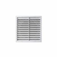 Horizontal Louvers Wall Ceiling Vent Grille Shallow Profile Rectangular Vent Grille Framed Front HVAC Duct Cover White Finish