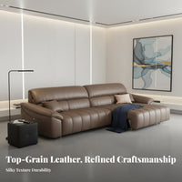 Electric Reclining Sectional with Wide siderests Wireless Remote Control Recliner Sofa High spinerest Living Room Furnishing for Adults, Large Apartment