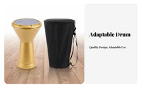 Authentic Middle Eastern Sound Darbuka Drum Bright and Tsingle-Piece Darbuka Long-Lasting Construction Doumbek Lightweight for Belly Dancers, Percussionists, Dance Studios, Live Performances, Home Practice, Studio Recording
