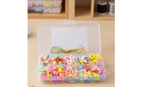 Colorful Bead Kit with Case Acrylic Jewelry Making Kit with Beads Elastic DIY Bead Set Allcomplete for Classrooms