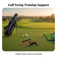 Lightweight and Portable Golf Swing Practice Aid Indoor/Outdoor Practice Golf Swing Resistance Band Ergonomic Grip for Golfers, Beginners