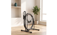 Detachable L-Shaped Bike Stand Indoor Freestanding Bike Stand Vertical Freestanding Bike Rack Space-Saving for Cyclists, Garage, Apartment