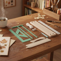 Bookbinding Kit with Waxed Thread Hand-Stitched Bookbinding Tool Kit Notebook Cover Maker Perforated Accurate for Crafters