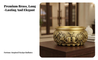 Chinese Treasure Basin Business Opening Gift Feng Shui Cornucopia Brass Wealth Bowl Auspicious Symbol Chinese Feng Shui Bowl