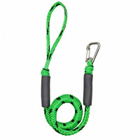 Looped End Bungee Dock Line Snap Hook Shock Absorbing Dock Line Protective Sleeve Sleeve Elastic Mooring Rope No Knots Needed