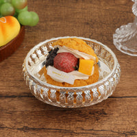Metal Fruit Plate Round Decor Item Shallow