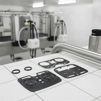 Model Specific Machinery Membrane Kit Precision Cut Silicone Membrane Kit Wear Resistant for Maintenance Technicians, Milking Parlor, Dairy Farm