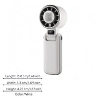 Portable Handheld Fan Adjustable Joint Ice Cooling Fan Slim Compact
