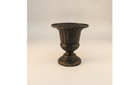 Vintage-Style Flower Vase Pedestal Goblet Vase Rustic Candle Cup Decorative for Mantel