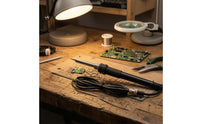 Ribbed Strain Relief Soldering Iron Handle Insulated Section Replacement Soldering Handle Attached Power Cord Repair Tool Tapered Body