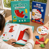 DIY 3D Geometric Model Book for Kids - Elementary Math Spatial Thinking & Cognitive Development
