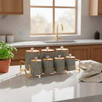 Ceramic Storage Jar Humidity-resistantProof Sealed Storage Jar Modern Design for Countertop