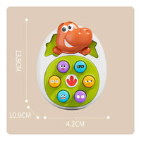 Early Education Whack-a-Rodent Toy Hand-Eye Coordination Cartoon Creature Push Toy Reaction Training Spring up Button Game Stress Relief for Children, Toddlers, Babies, Travel