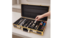 Hair Tool Case Lockable Barber Supplies Case Portable Hairdresser Organizer for Barbers, Barbershop