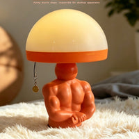 Sculptural Torso Lamp Ambient Fungus-Shaped Lamp Cute Fungus-Shaped Night Light Cozy for Desk