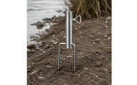Beach Umbrella Sand Anchor Stable Hold Two Prong Umbrella Stake Sturdy Outdoor Gear for Fishing