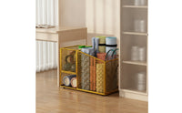 Exercise Mat Storage Rack Space-Saving Rolling Exercise Mat Cart Compact Metal Storage Rack with Wheels for Fitness Enthusiasts, Home Gym