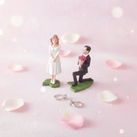 Miniature Couple Scene Mini Miniature Figure Sweet for Tabletop, Couples, Brides