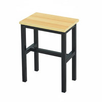 Four-Legged Square Seat Thickened Design Small Stool Space-Saving for Home, Kids
