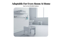 Easy to Clean Bedside Commode Chair with Removable container Adjustable Bedside Commode Non-Slip Feet Portable Toilet two-way Use for Pregnant Women, Patients, Caregivers, Nursing Home, Bedroom