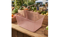 Metal Wire Shopping Basket Compact Wire Shopping Basket Heavy-Duty for Countertop Organization