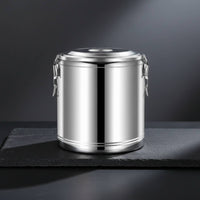Stainless Steel Insulated Barrel Portable Large Capacity Thermal Container Professional Hot and Cold Food Container Long-Lasting